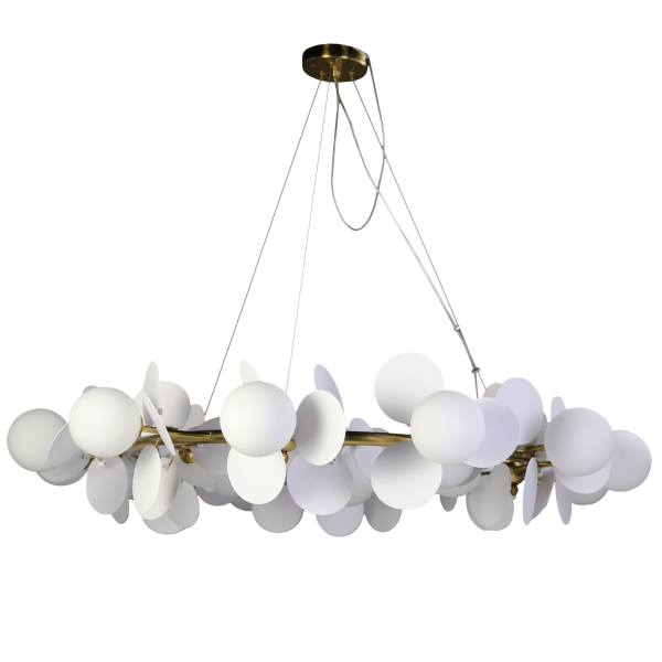 Люстра подвесная с плафонами бронза G9 D105см Zortes FLORET ZRS.01201.18