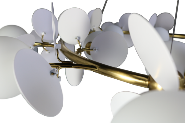 Люстра с плафонами бронза D105см