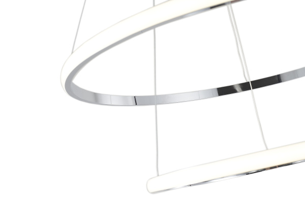 Светодиодная люстра хром LED 63Вт D40+60см